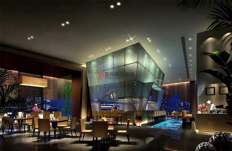 北京萬興通達辦公裝修項目-鴻洲游艇國際酒店裝修案例效果圖