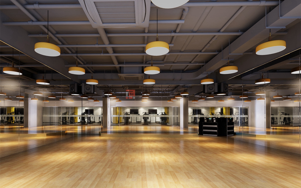 北京萬興通達(dá)辦公裝修項目-瑞克健身裝修效果圖