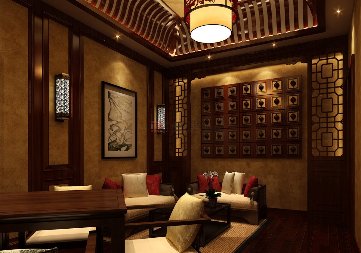 北京萬(wàn)興通達(dá)辦公裝修項(xiàng)目-凱歌歸茶樓裝修效果圖