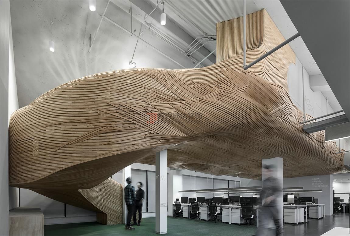 北京萬(wàn)興通達(dá)辦公裝修項(xiàng)目-皮皮魯傳媒文化裝修效果圖