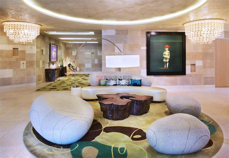 北京萬興通達辦公裝修項目-圣淘沙灣 W 酒店裝修案例效果圖