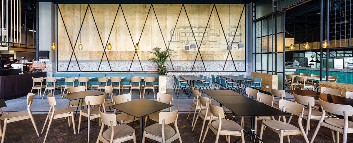 北京萬興通達辦公裝修項目-天地餐廳裝修效果圖