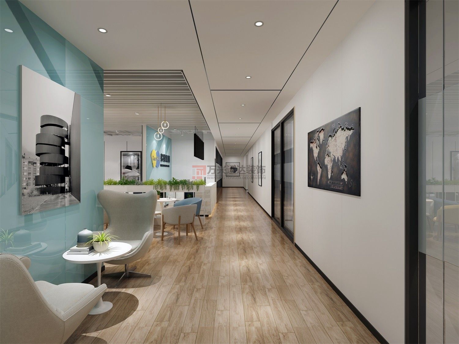 北京萬(wàn)興通達(dá)辦公裝修項(xiàng)目-多維集團(tuán)辦公室裝修裝修效果圖