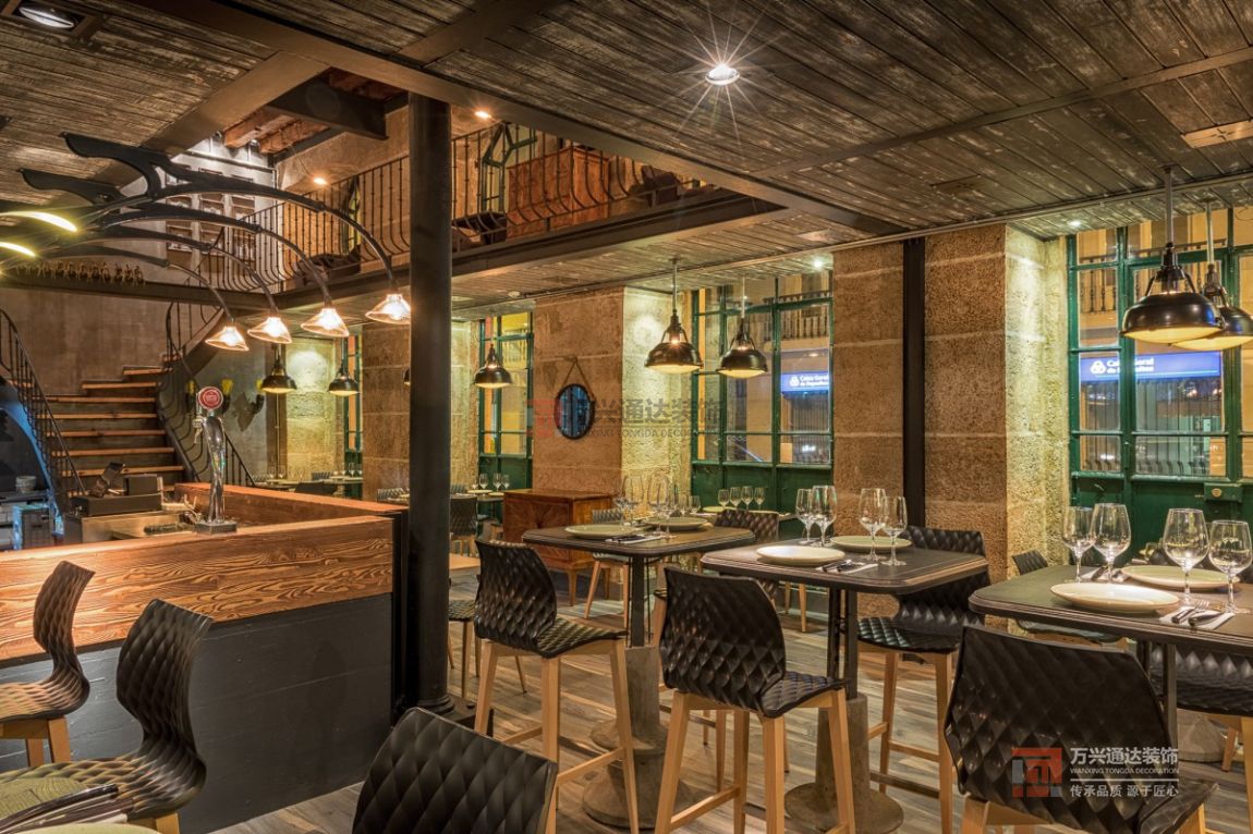 北京萬興通達(dá)辦公裝修項(xiàng)目-Grill咖啡廳裝修效果圖