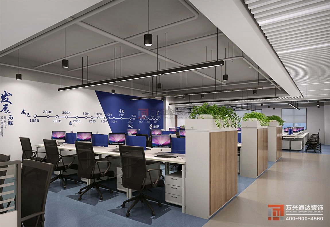 北京萬興通達(dá)辦公裝修項(xiàng)目-吉大正元信息技術(shù)股份有限公司裝修效果圖