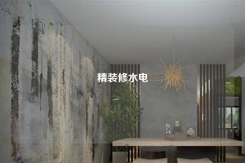 精裝修水電