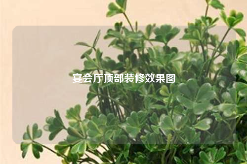 宴會廳頂部裝修效果圖