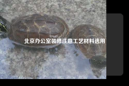 北京辦公室裝修注意工藝材料選用