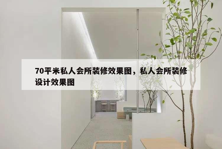 70平米私人會所裝修效果圖,私人會所裝修設計效果圖