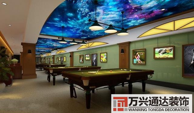 臺(tái)球室設(shè)計(jì)臺(tái)球室設(shè)計(jì)方案_萬興辦公室裝修公司