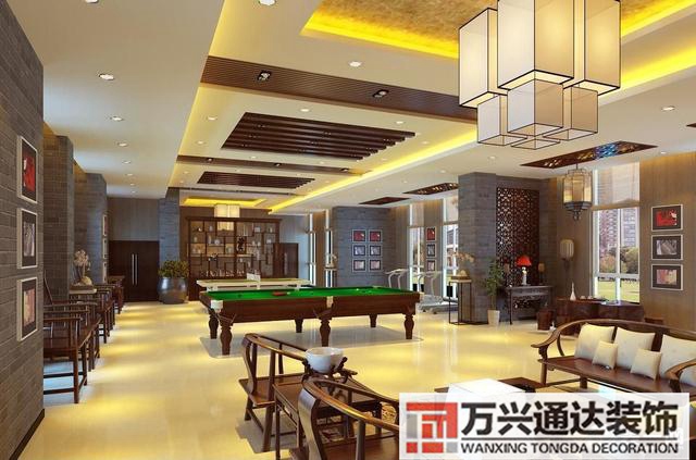 臺(tái)球室設(shè)計(jì)臺(tái)球室設(shè)計(jì)方案_萬興辦公室裝修公司