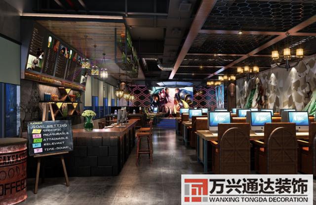 網(wǎng)咖裝飾網(wǎng)咖裝修費用大概需要多少錢_萬興辦公室裝修公司