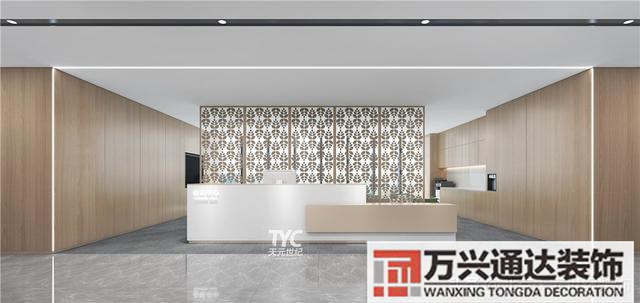 辦公室裝修木板風水辦公室木飾面板裝修效果圖