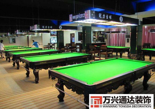 臺球室的裝修效果圖臺球室裝修風格效果圖