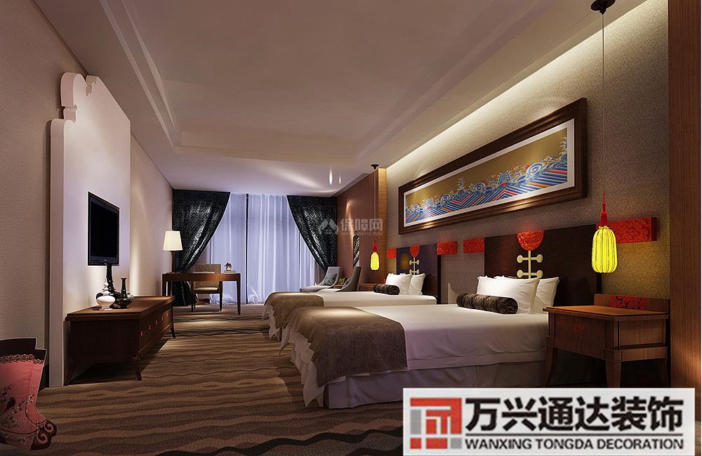 連鎖型酒店裝修五星級(jí)酒店精裝修