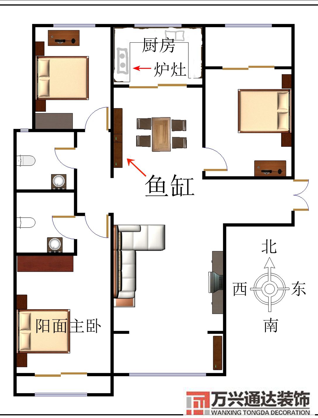 風水魚缸怎么擺放風水魚魚缸擺放位置